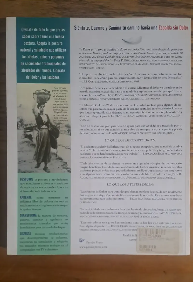 Libro '8 Pasos para una Espalda sin Dolor' de Esther Gokhale - 2