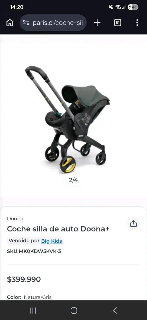 Coche de bebé Doona y silla de auto - 6