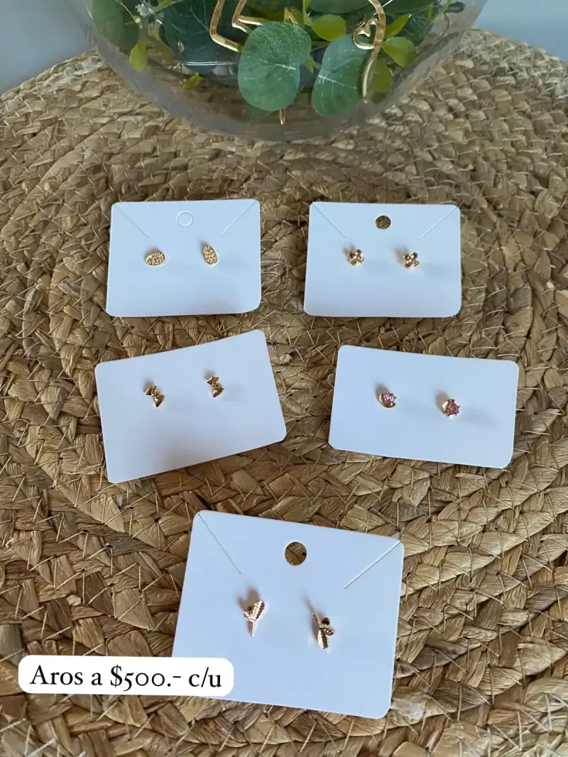 Aros dorados pequeños - 1