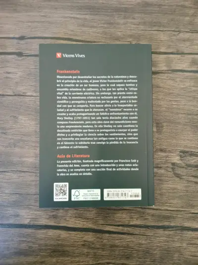 Libro Frankenstein de Mary Shelley edición Vicens Vives - miniatura 3