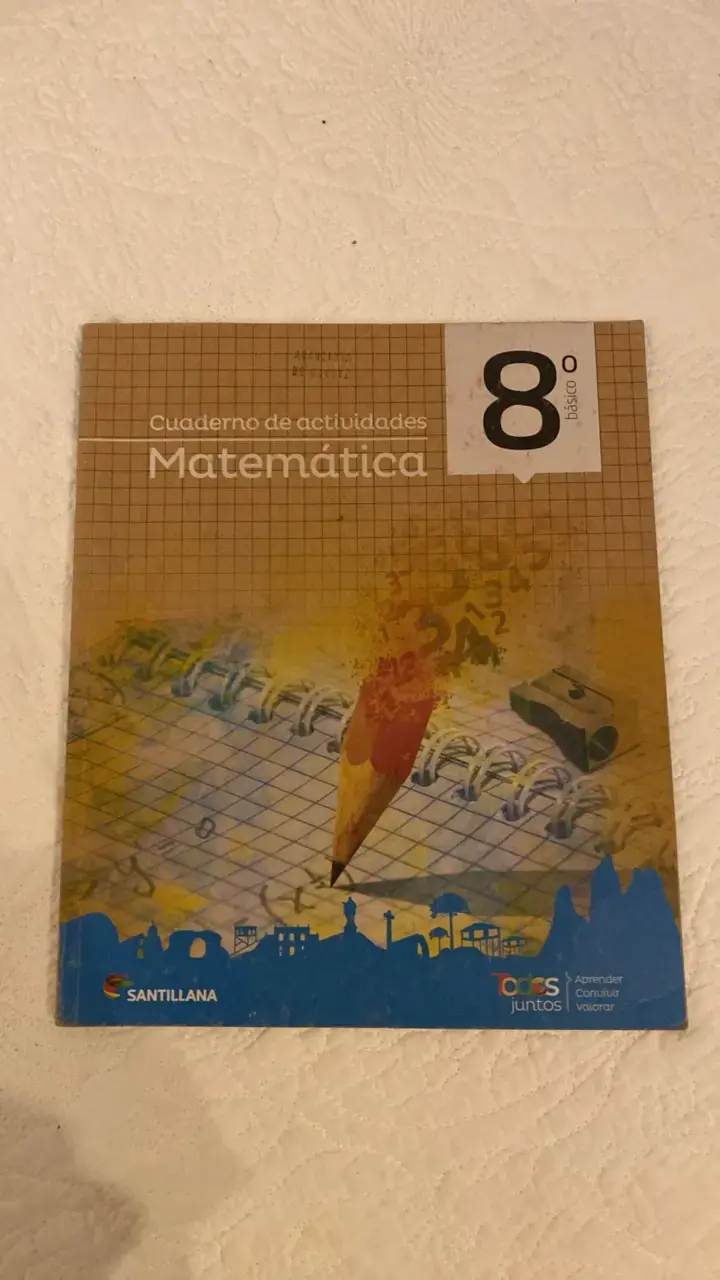 Cuaderno de Matemática 8° Básico Santil