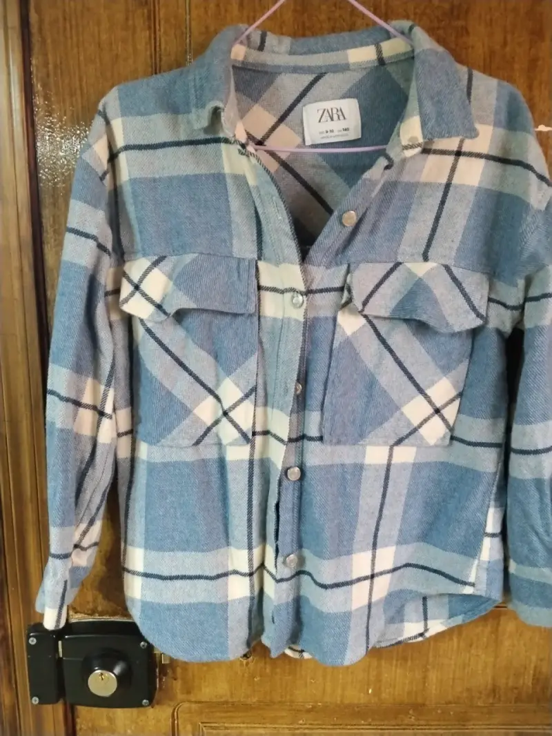 Camisa de franela a cuadros Zara para niñas - 2