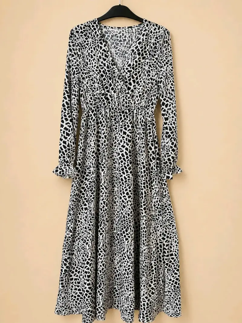 Vestido largo con estampado de lunares, los 3 M - 3
