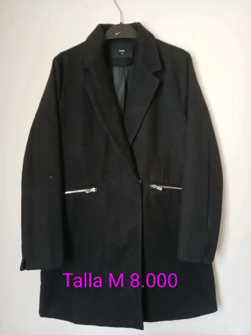Abrigo negro de mujer talla M y L - 2