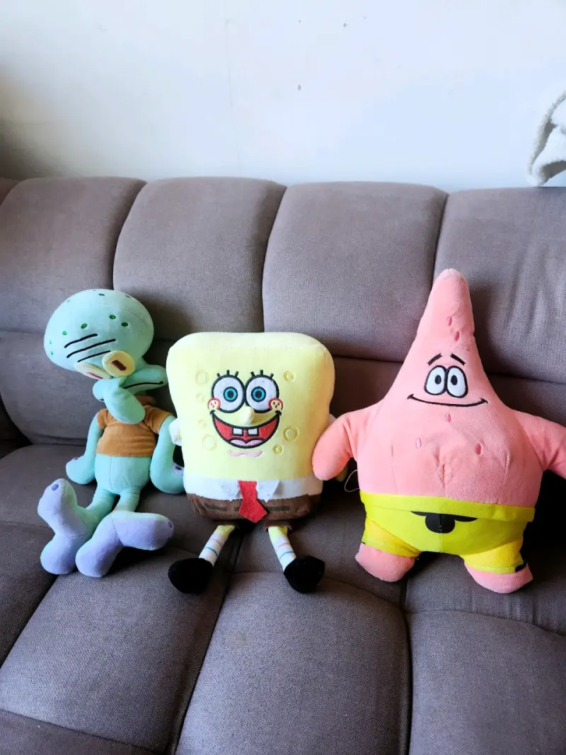 Set de peluches Bob Esponja, Patricio y Calamardo - 1