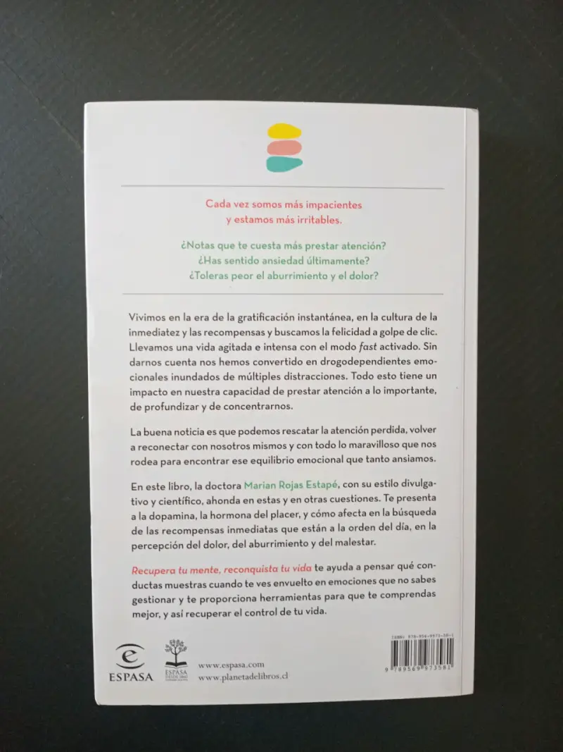 Libro 'Recupera Tu Mente, Reconquista Tu Vida' de Marian Rojas Estapé - 2