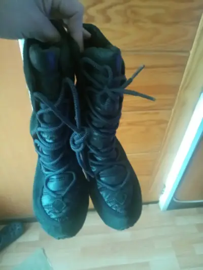 Botas de montaña negras para mujer en buen estado - miniatura 1