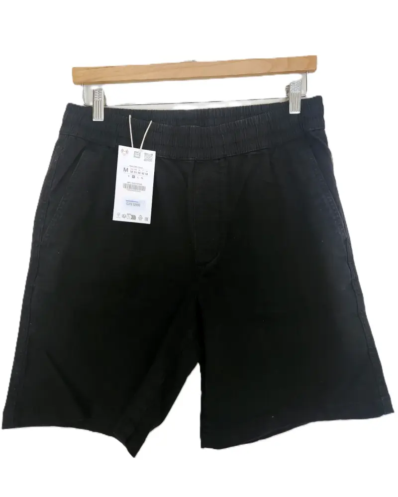 Bermudas negros para hombre talla M HYM - 1