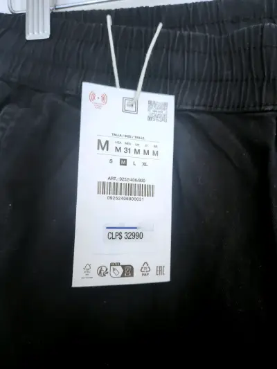 Bermudas negros para hombre talla M HYM - miniatura 3