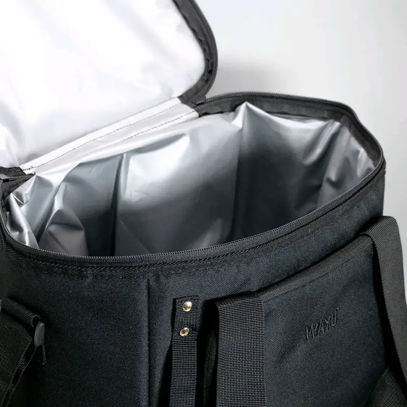 Bolso térmico Wayu negro y marrón con abridor - 4