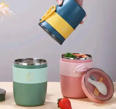 Termo de Comida de Acero Inoxidable con Tapa Hermética - miniatura 1