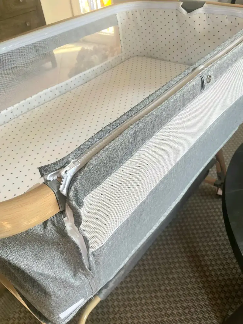 Cuna colecho para bebé con estructura de madera - 3
