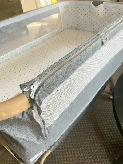 Cuna colecho para bebé con estructura de madera - miniatura 3