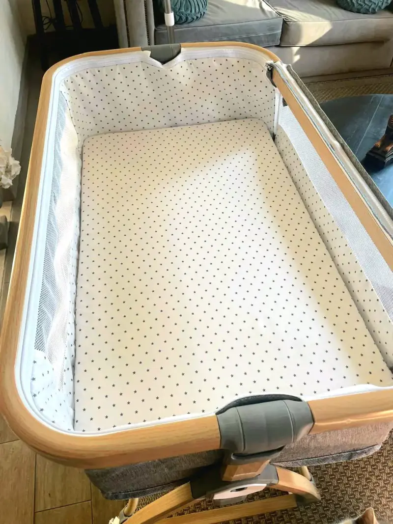 Cuna colecho para bebé con estructura de madera - 6