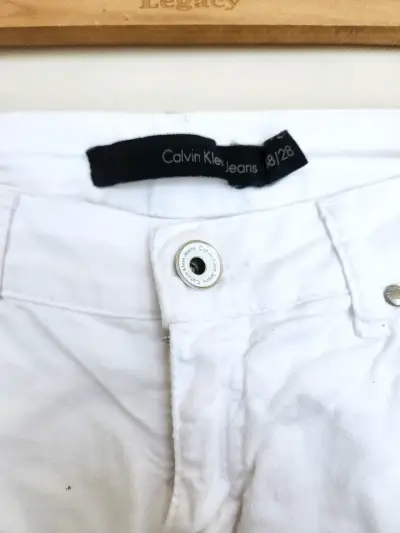 Shorts blancos Calvin Klein para mujer - miniatura 3