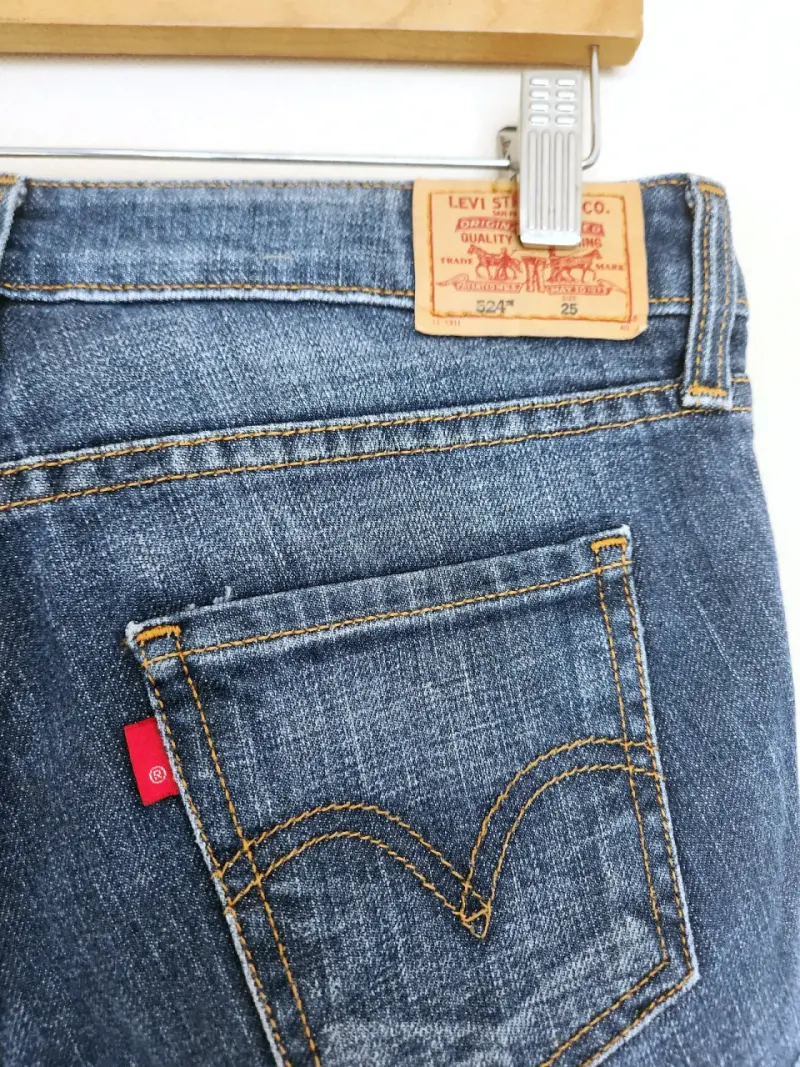 Shorts de mezclilla azul para mujer - 3