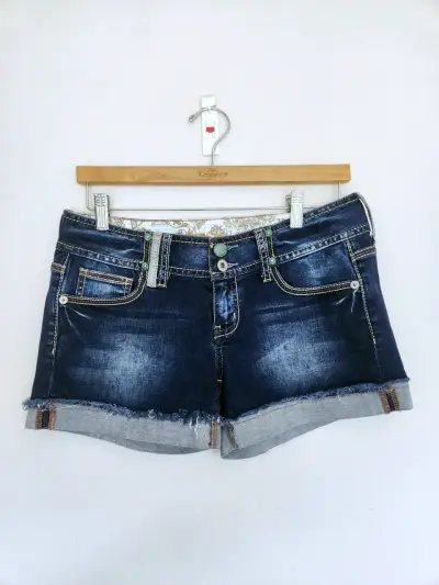 Shorts de mezclilla azul Guess - miniatura 1