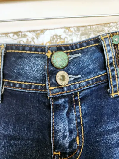 Shorts de mezclilla azul Guess - miniatura 3