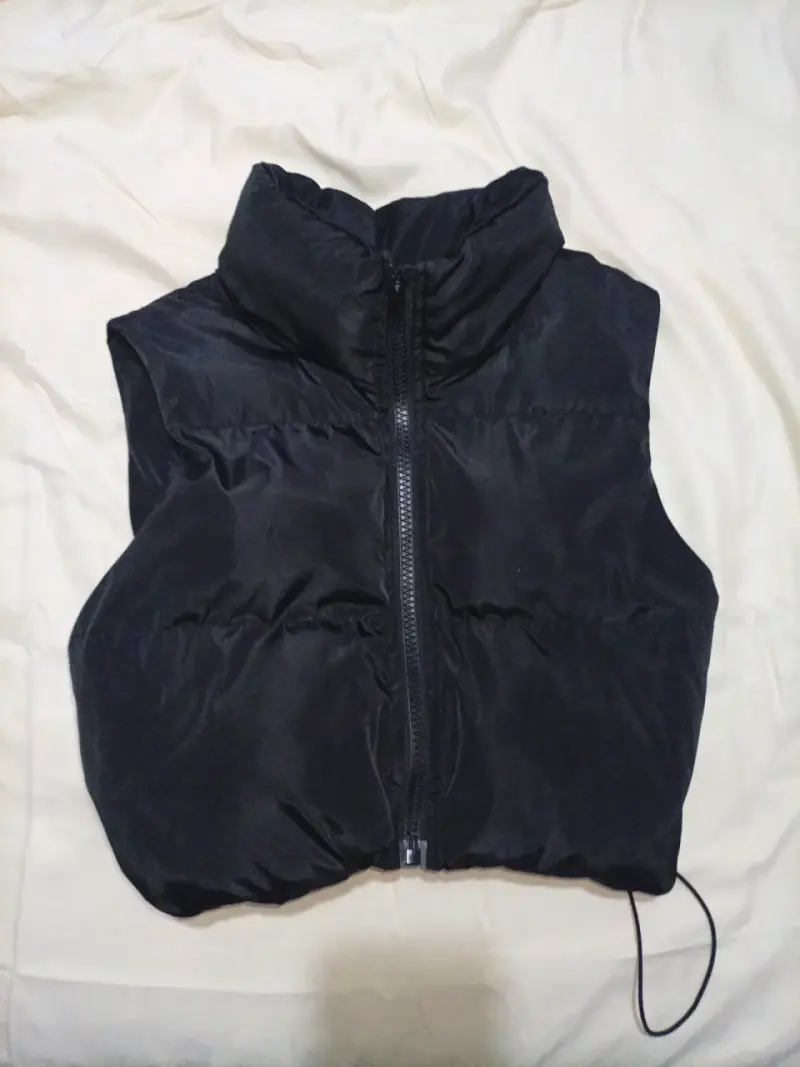 Chaqueta sin mangas negro - 1
