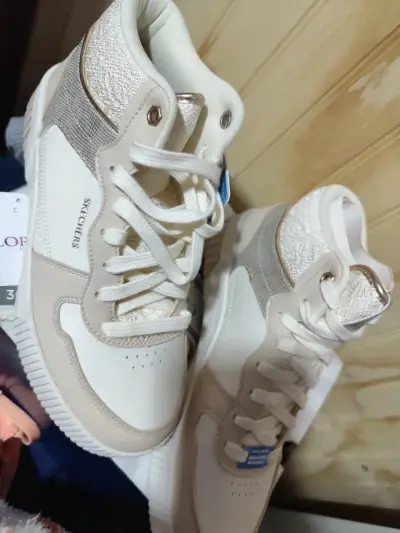 Zapatillas deportivas blancas Skechers para mujer - miniatura 1