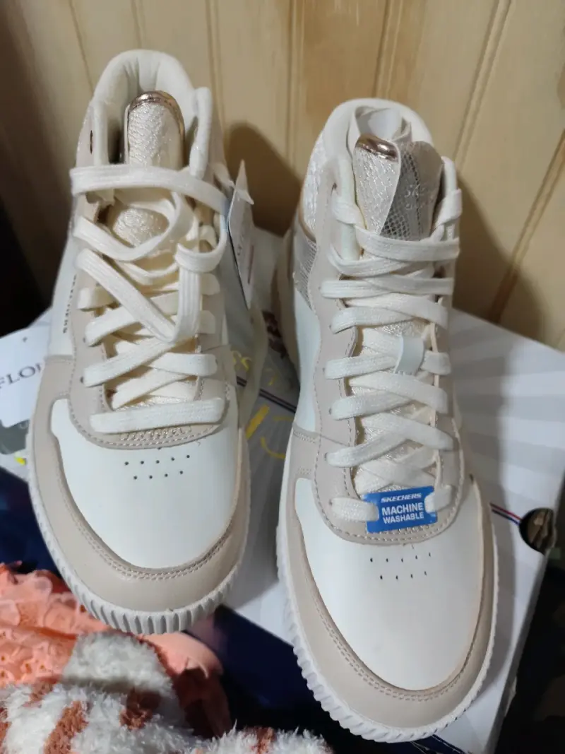 Zapatillas deportivas blancas Skechers para mujer - 2