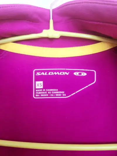 Chaqueta deportiva mujer Salomon fucsia - miniatura 3