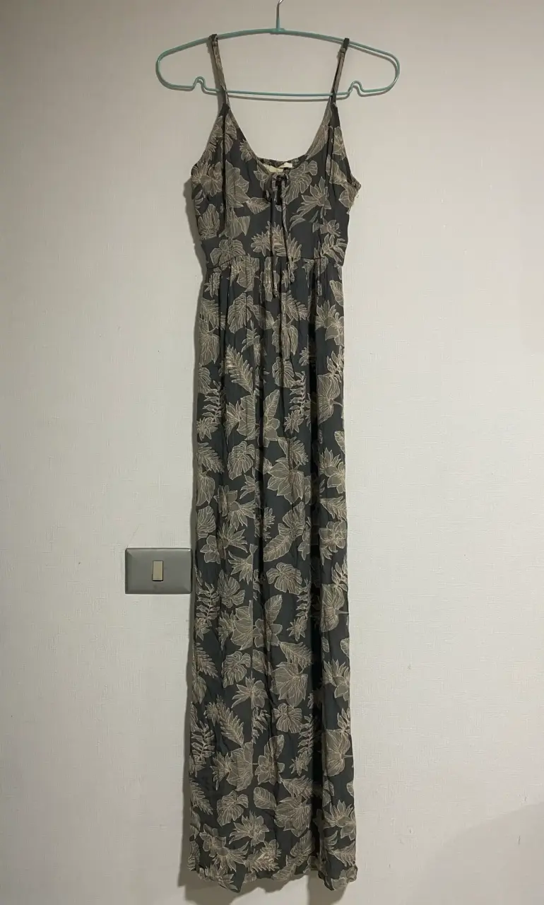 Vestido largo estampado floral XS - 1
