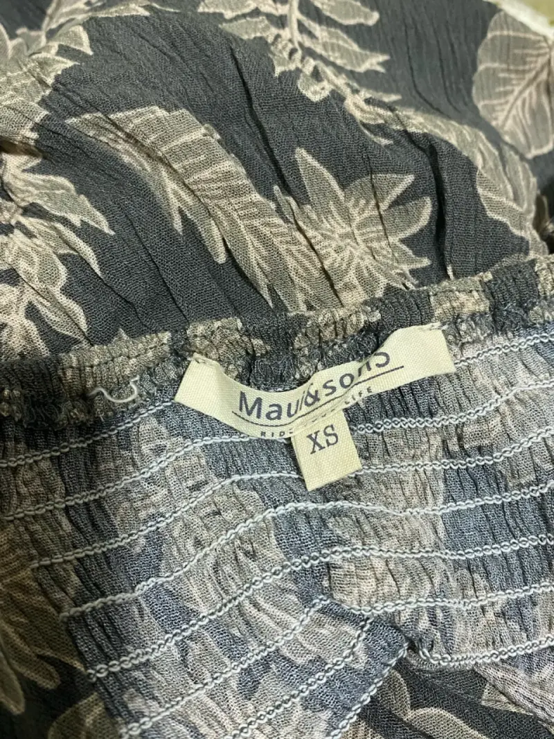 Vestido largo estampado floral XS - 3