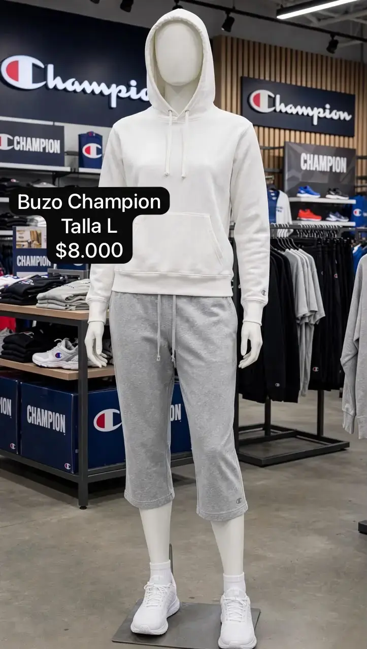 Buzo Champion blanco talla L