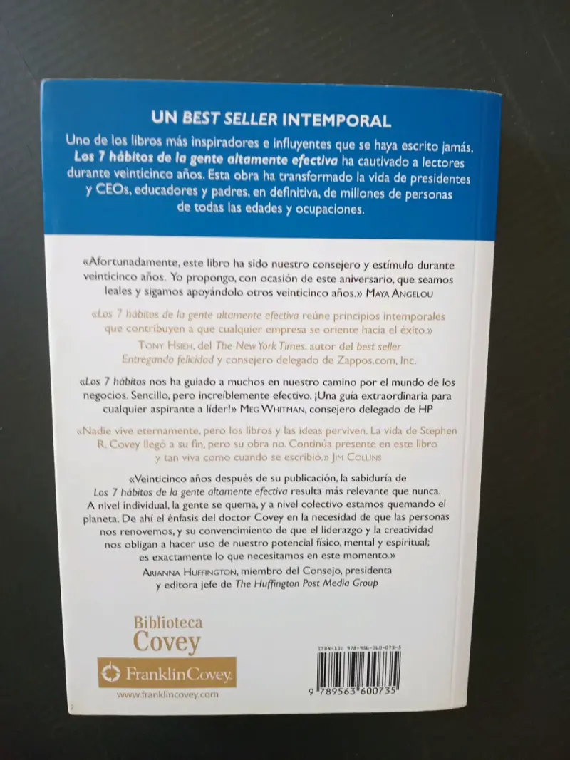 Libro 'Los 7 Hábitos de la Gente Altamente Efectiva' de Stephen R. Covey - 2