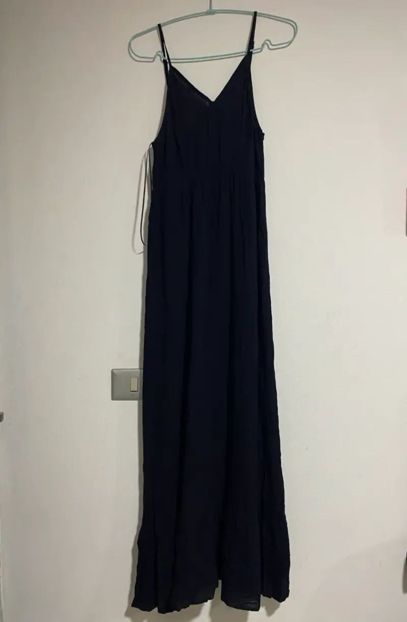 Vestido largo negro M - 1