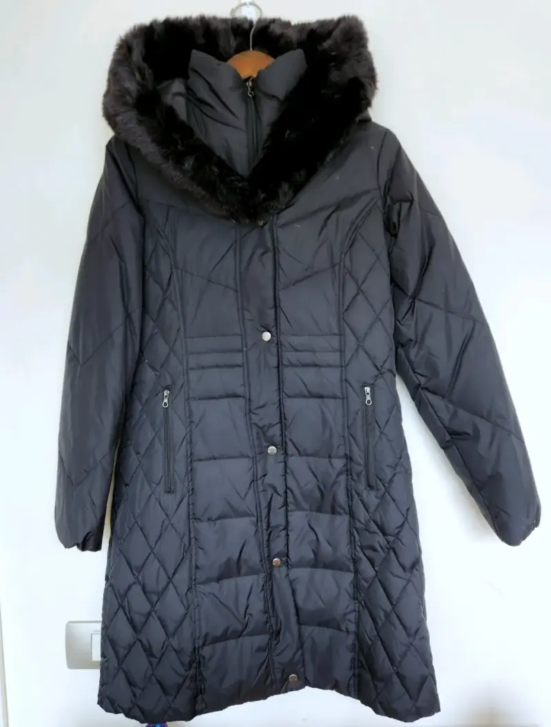 Parka larga con capucha Mujer - 1