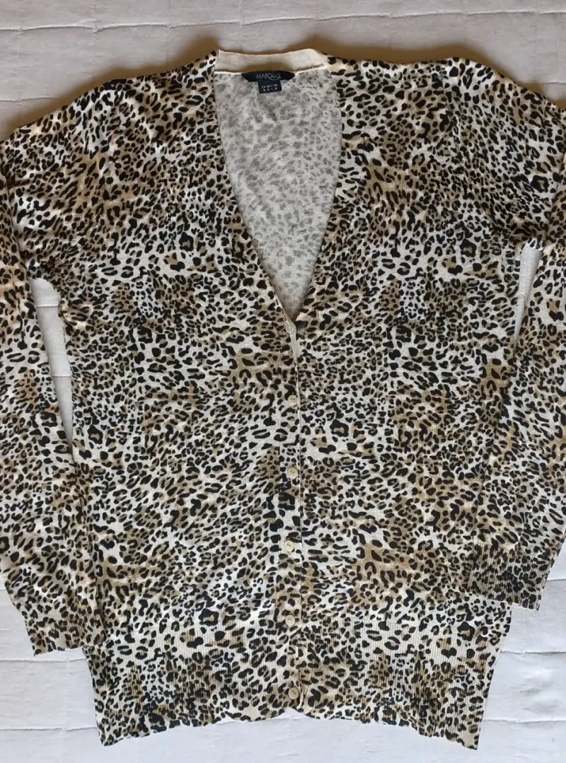 Chaleco de mujer estampado animal print talla M - 1
