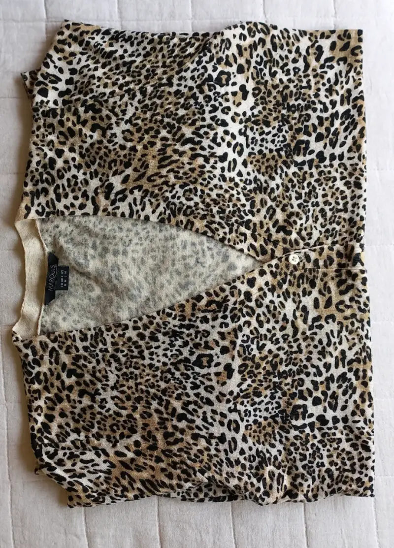 Chaleco de mujer estampado animal print talla M - 4