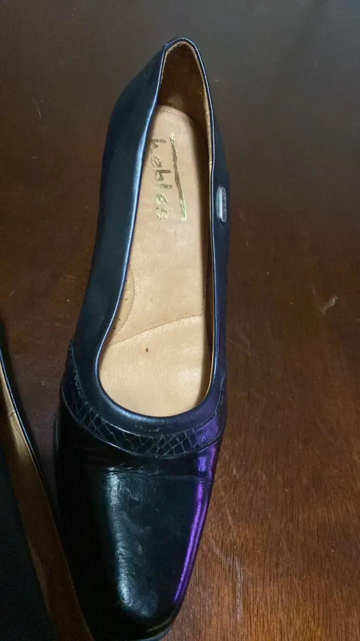 Zapatos de cuero negros para mujer - 3