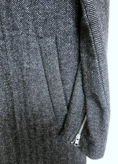 Abrigo de lana gris para hombre HyM - miniatura 4