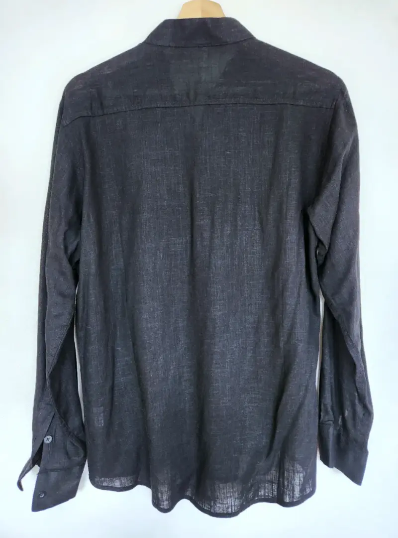 Camisa de hombre lino casual - 2