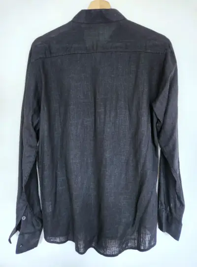 Camisa de hombre lino casual - miniatura 2