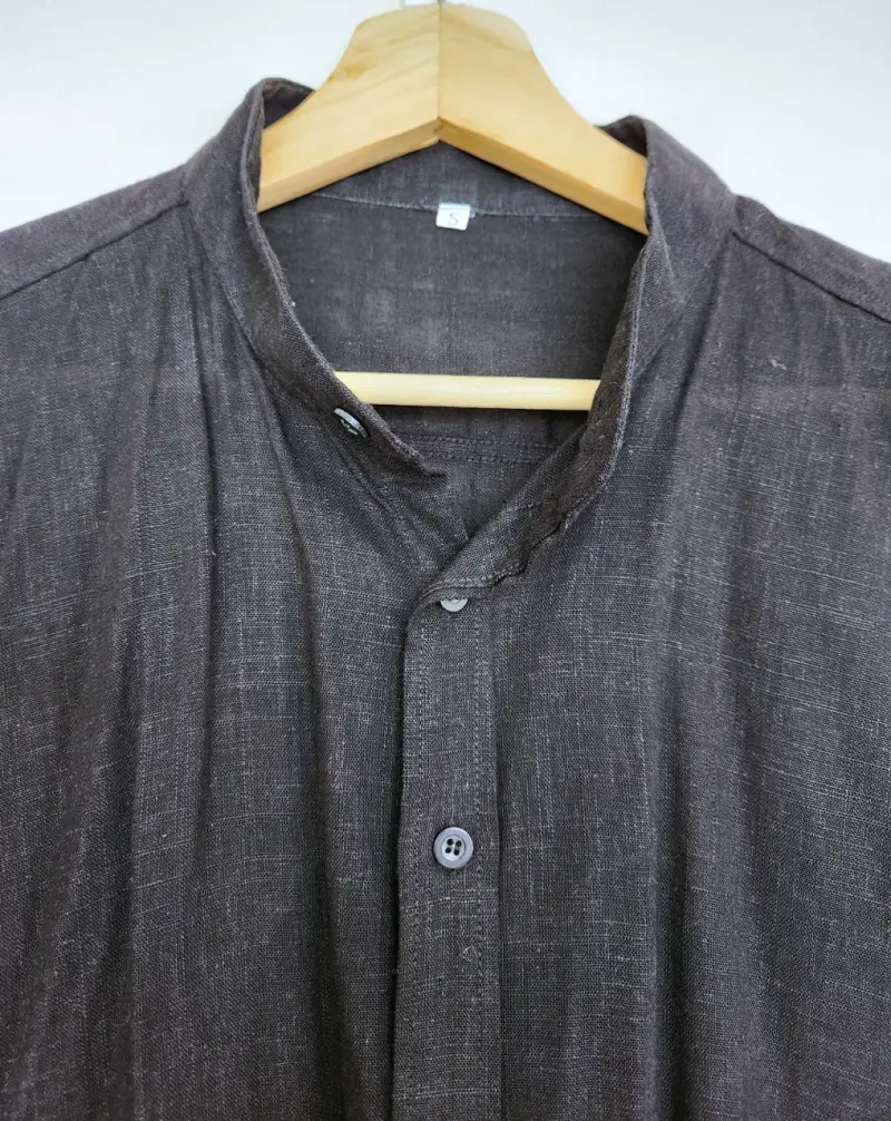Camisa de hombre lino casual - 3