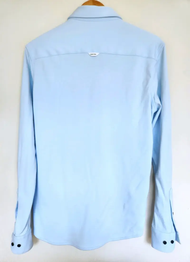 Camisa Calvin Klein celeste para hombre - 2