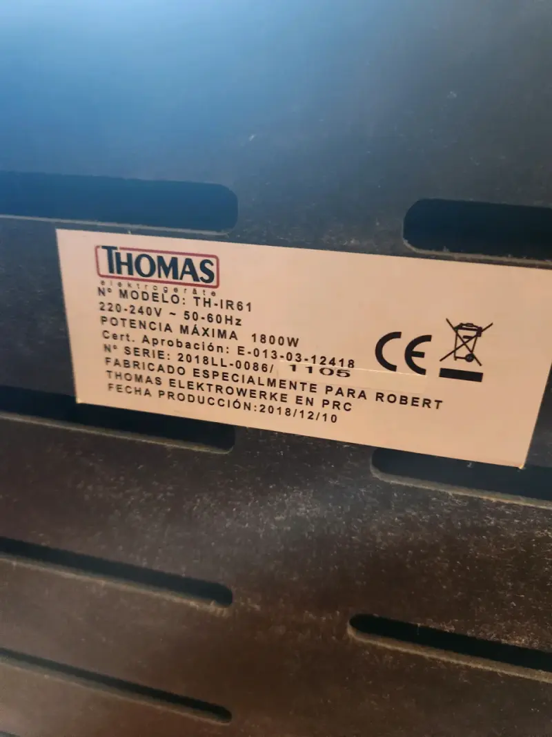 Calefactor eléctrico Thomas con control de temperatura - 3