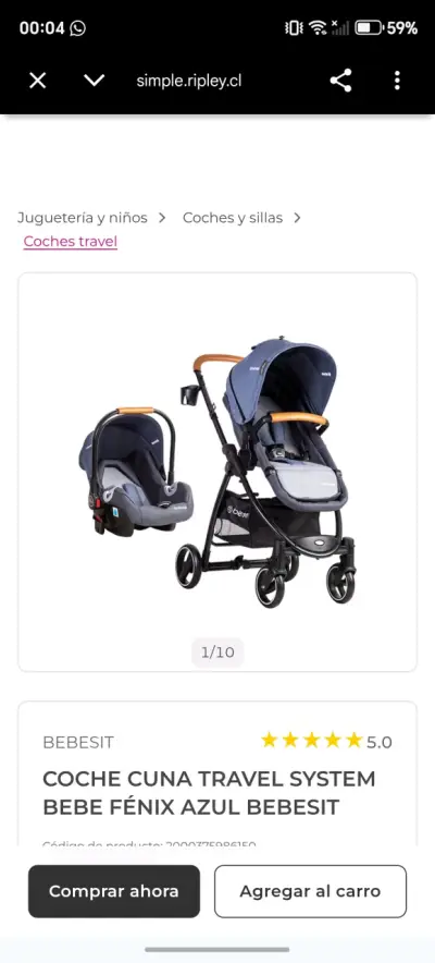 Silla de Auto Bebesit para Bebé en Buen Estado - miniatura 4