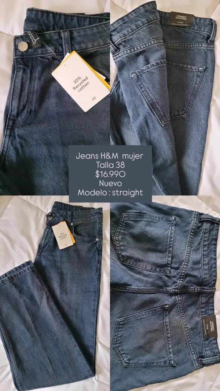Jeans H&M mujer Talla 38 recto nuevo - 4