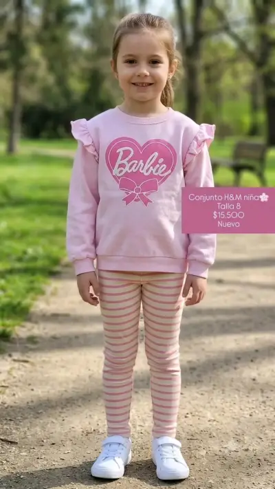 Conjunto H&M  niña talla 8 nuevo - miniatura 1