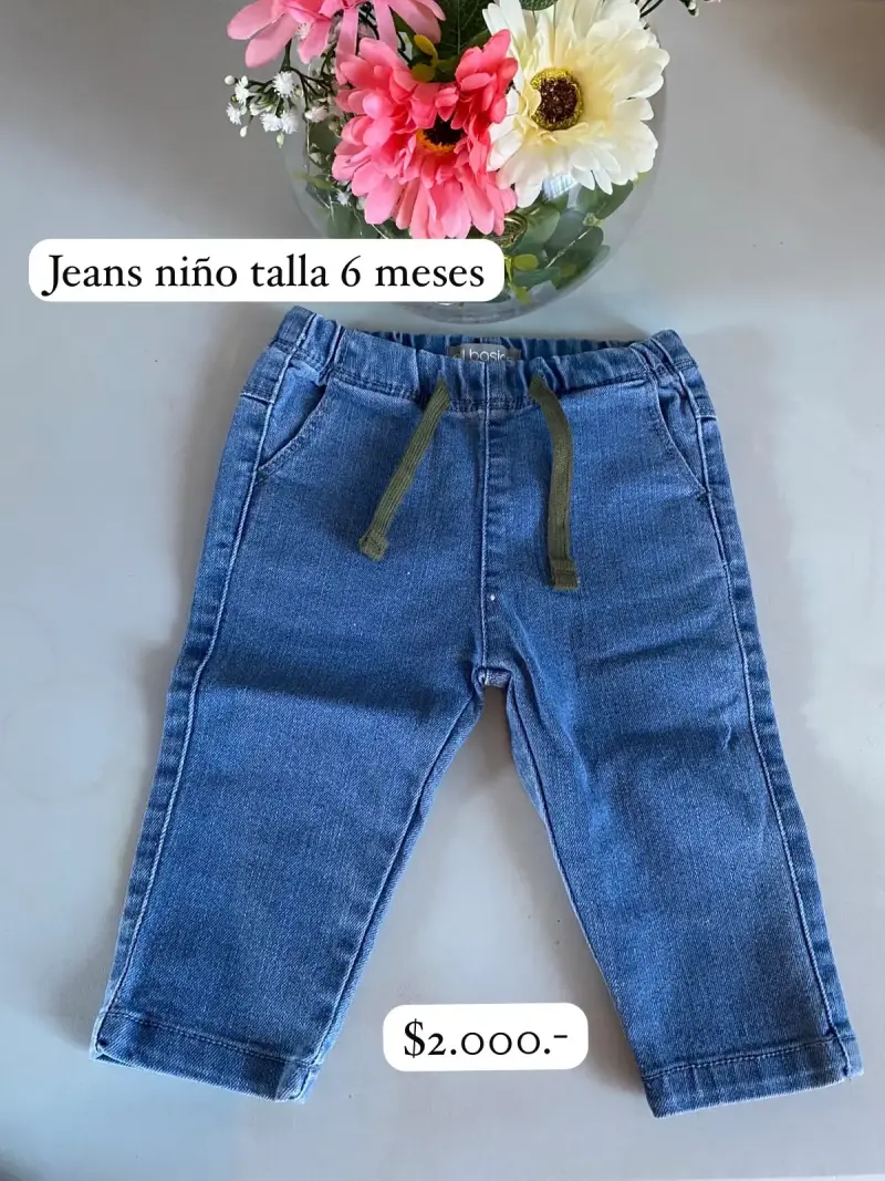 Jeans para niño talla 6 meses