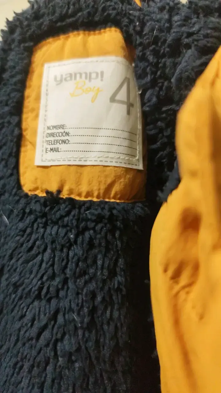 Chaqueta acolchada amarilla para niño - 2