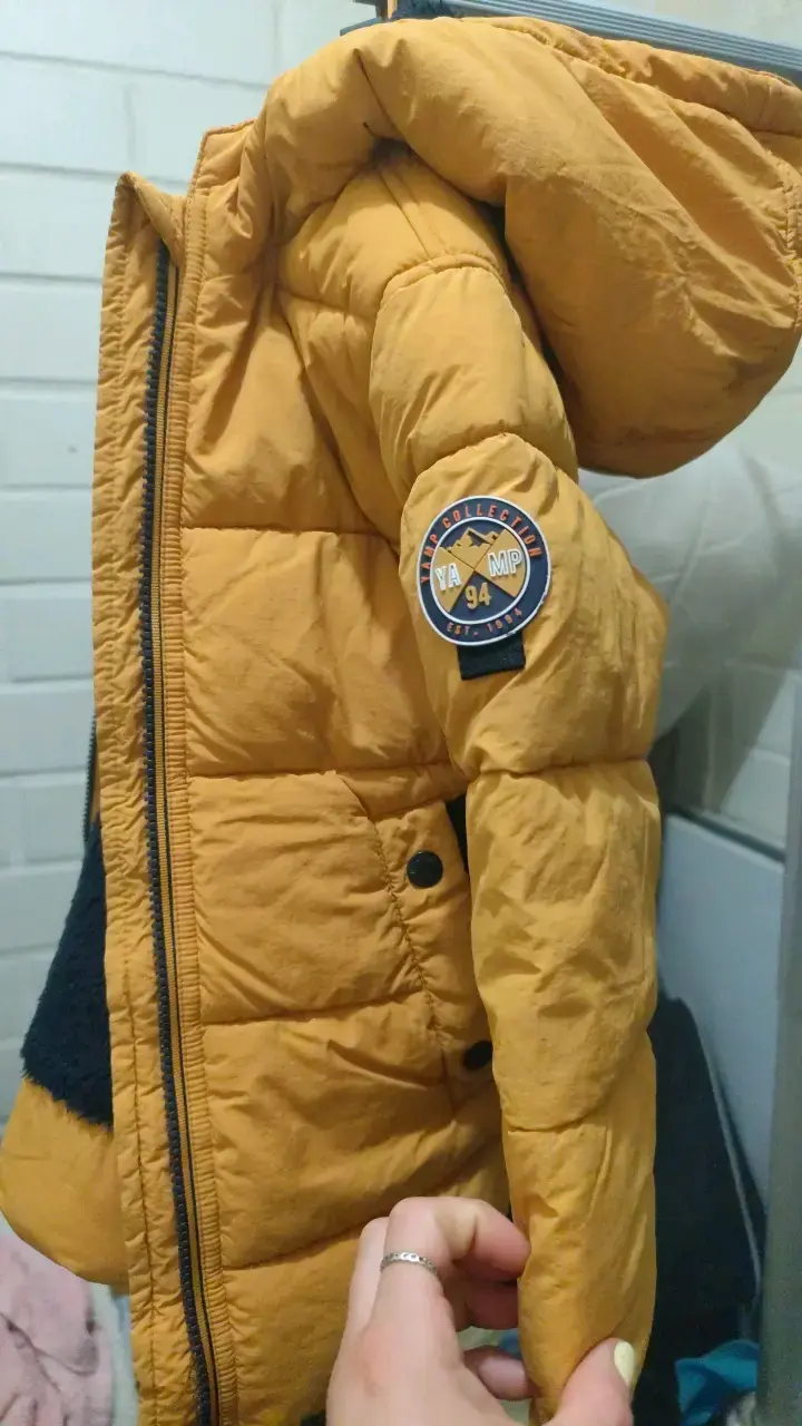 Chaqueta acolchada amarilla para niño - 3