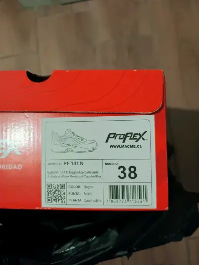Zapatillas De Seguridad Negras Proflex Nuevas - miniatura 5