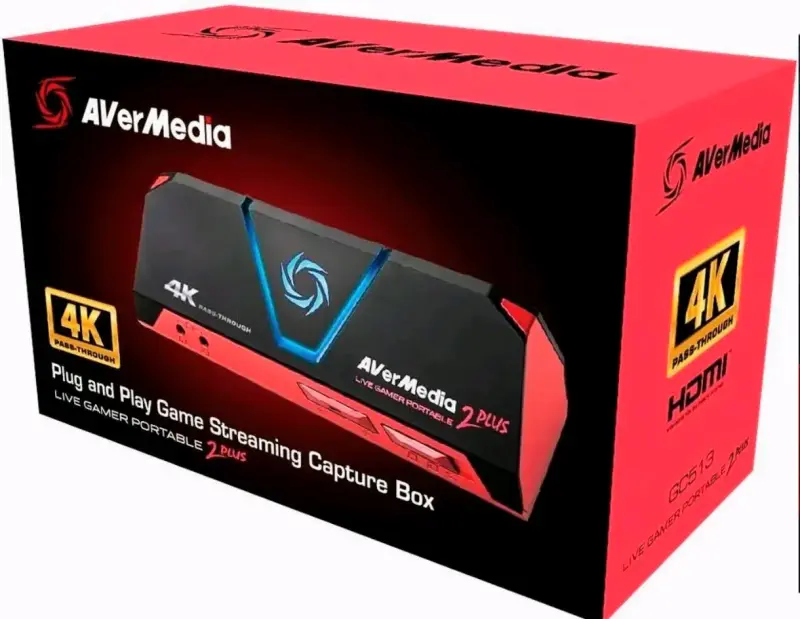 Capturadora de Video AVerMedia 4K Live Gamer Portable 2 Plus - 1