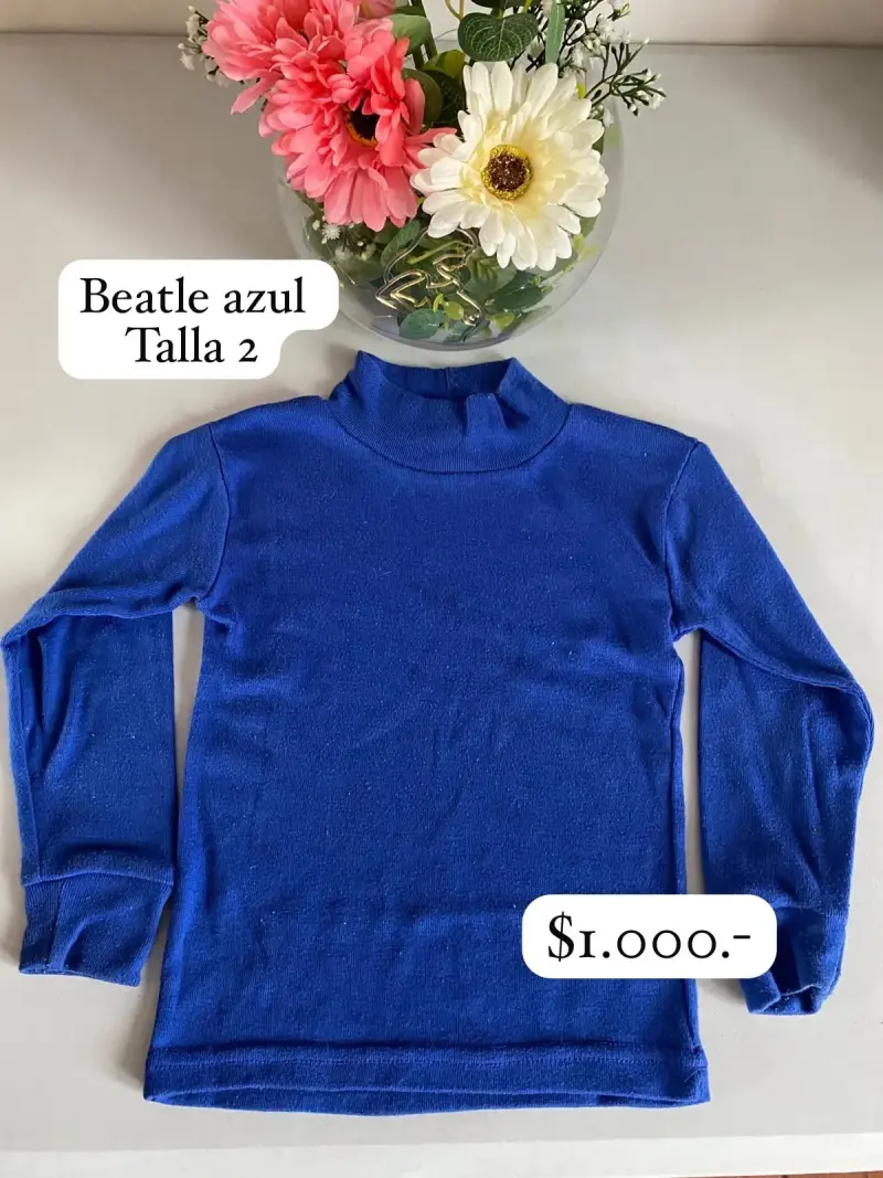 Beatle azul para niño talla 2